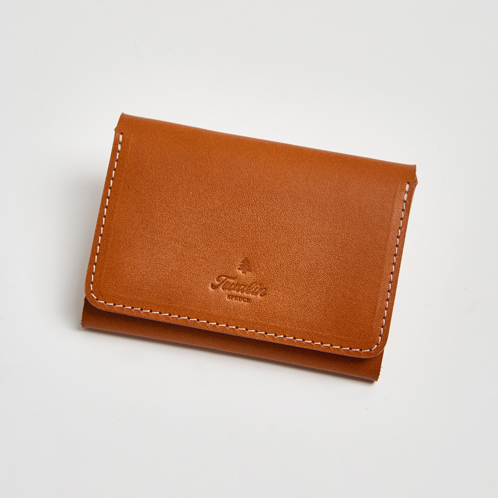 Tevalin Handcrafted Lightweight Leather Card Case Holds 14 Cards